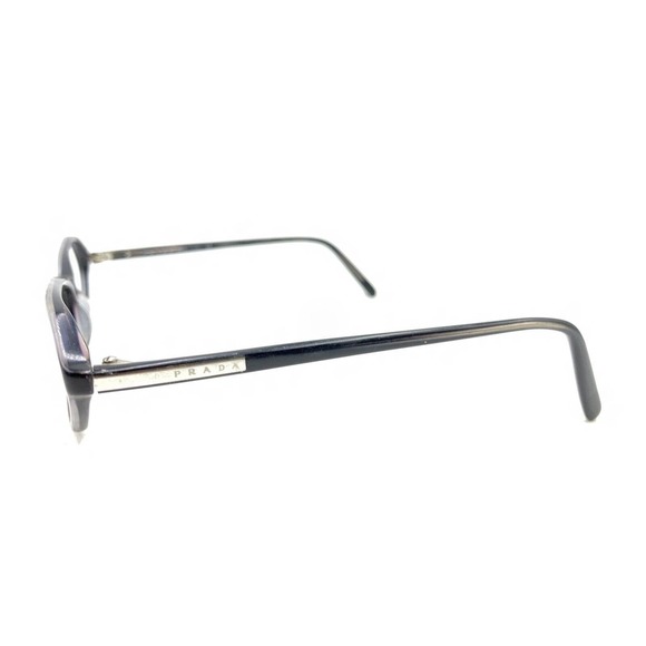 Prada VPR 04E 2AJ-1O1 Black Silver Eyeglasses Frames 50-18 135 Italy Designer - Picture 7 of 12